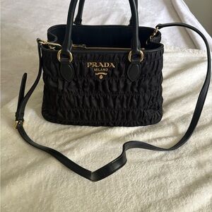 Prada Black Quilted Shoulder Bag